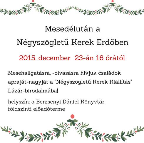Mess karcsony vrs a knyvtrban